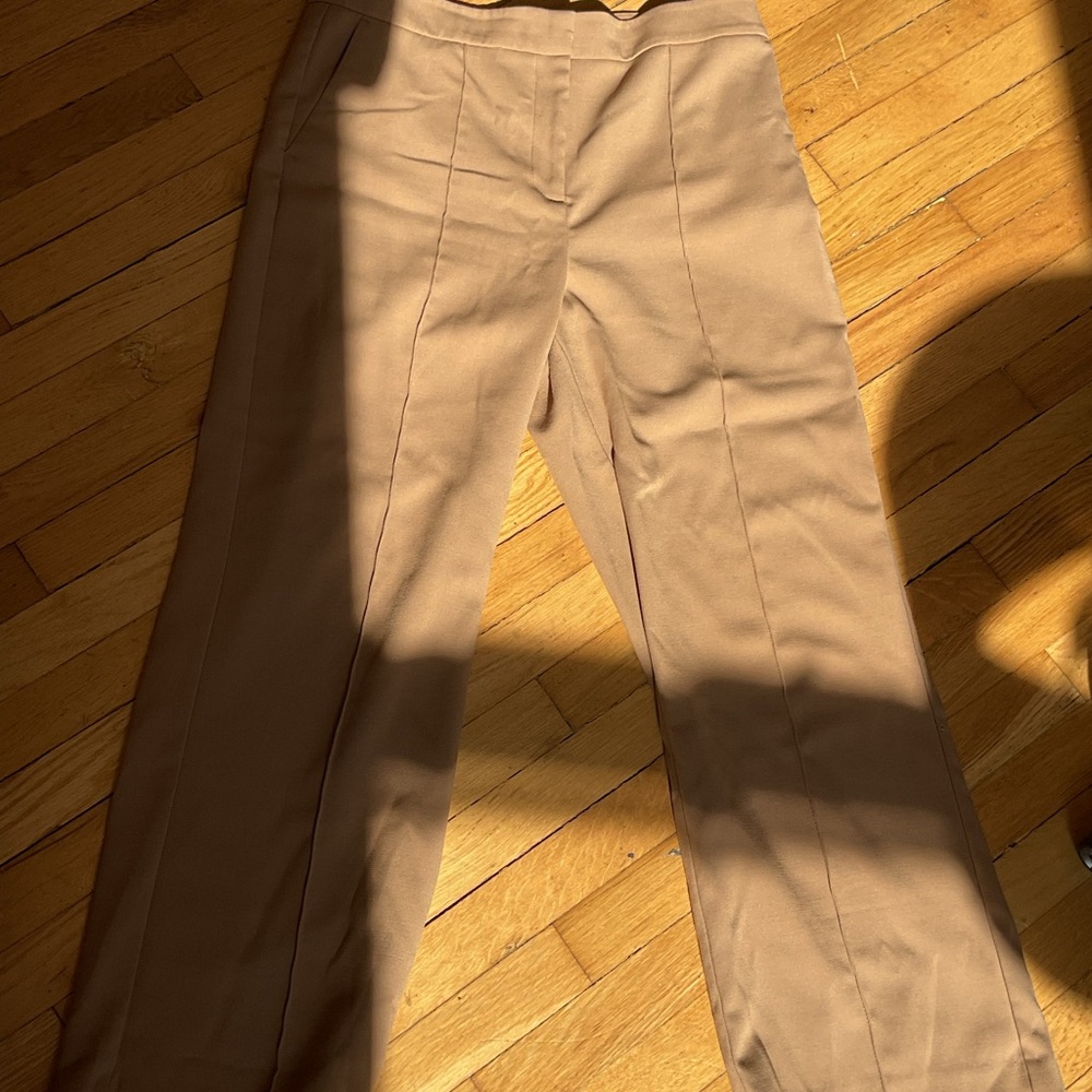 Stylish Tan Wide-Leg Pants